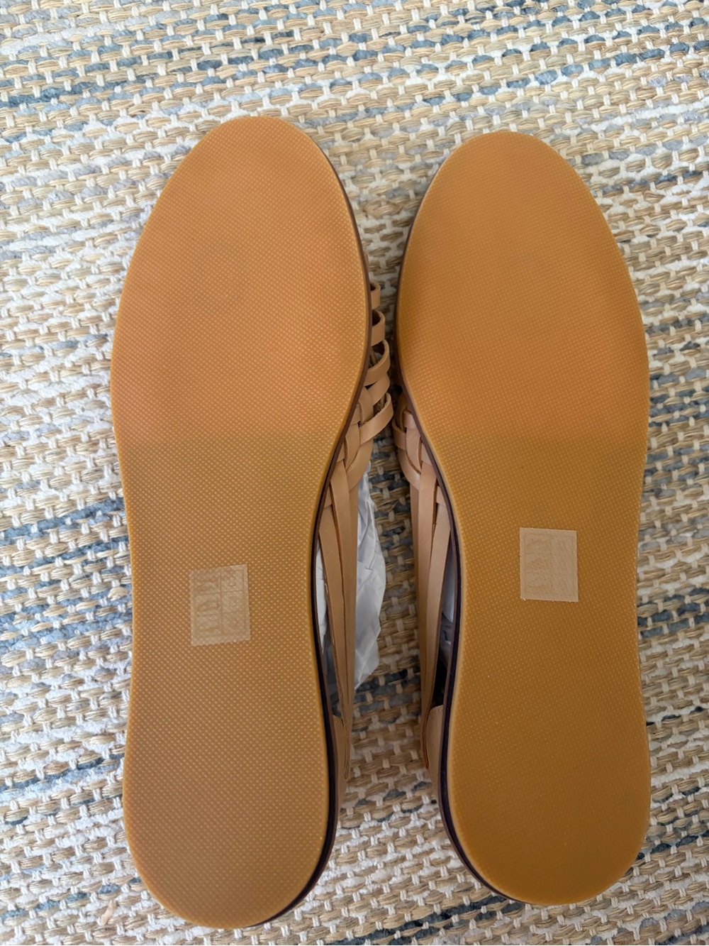 Quince Women's Tan Woven Leather Slip-On Flats - Picture 6 of 6